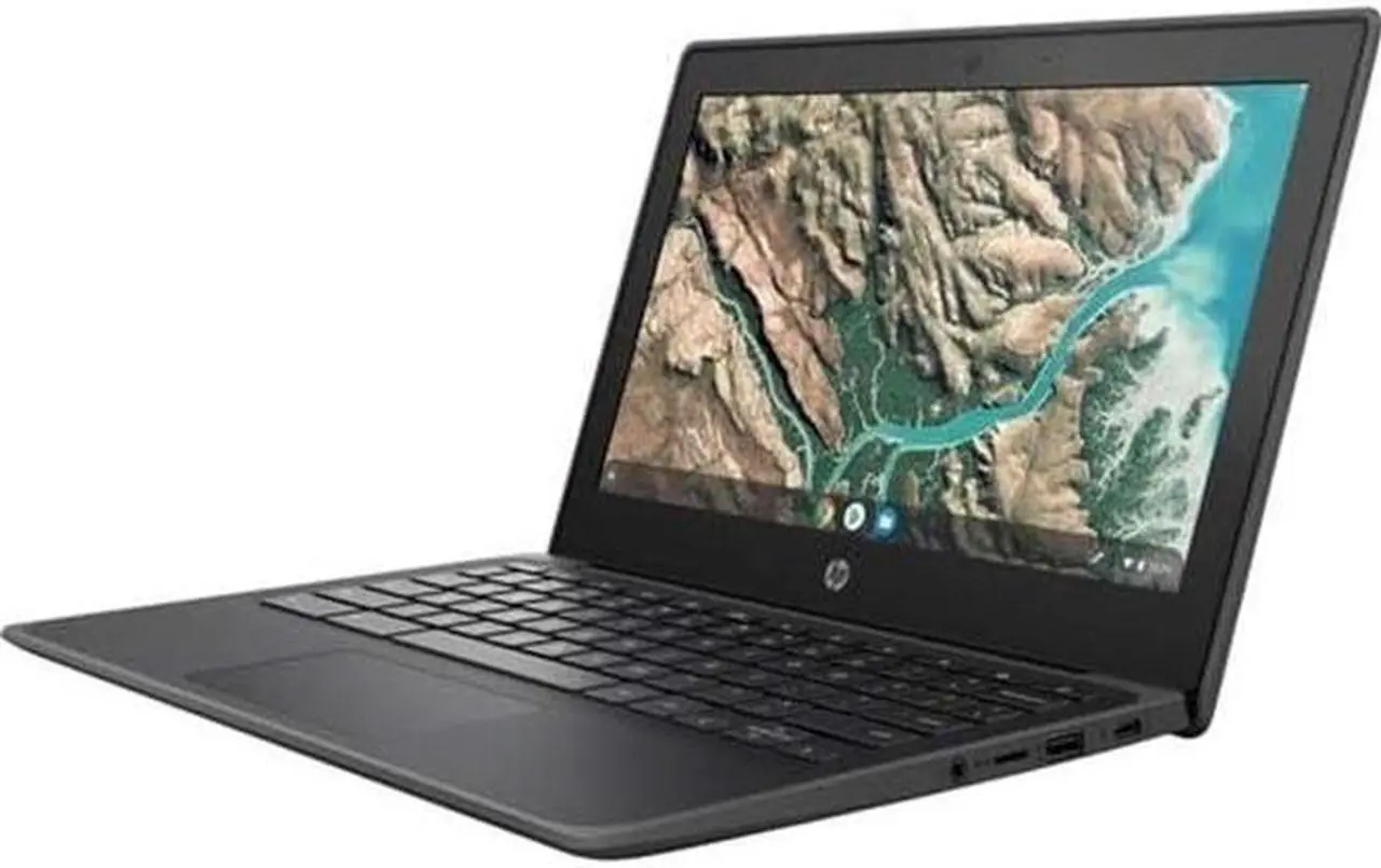 Alt view image 4 of 4 - HP Chromebook 11 G8 EE 11.6" 4GB 32GB eMMC Celeron® N4000 1.1GHz ChromeOS, Gray