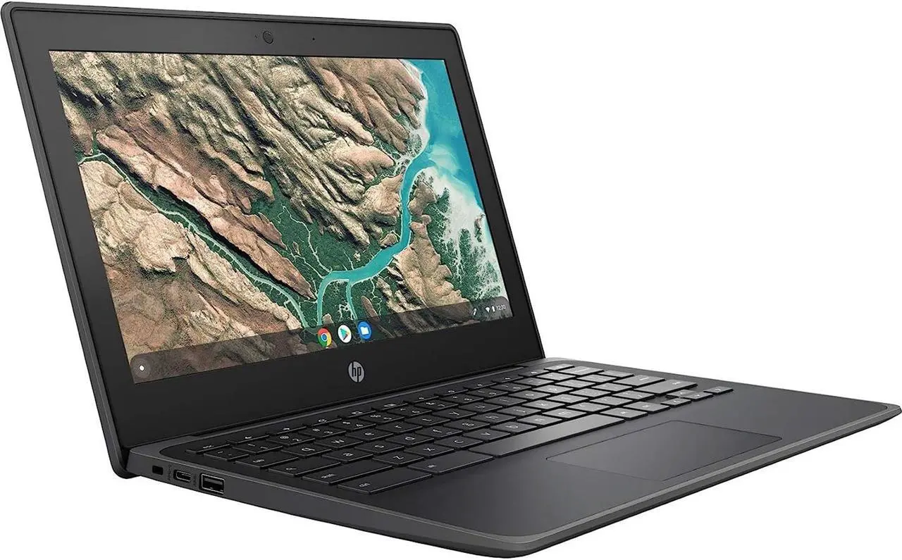Alt view image 2 of 4 - HP Chromebook 11 G8 EE 11.6" 4GB 32GB eMMC Celeron® N4000 1.1GHz ChromeOS, Gray