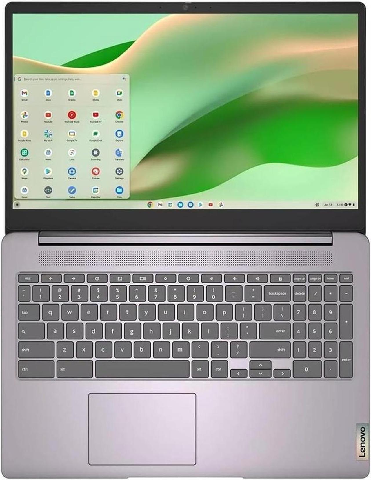 Alt view image 5 of 6 - Lenovo 15.6" Touchscreen IdeaPad 3 Chromebook Intel Pentium 4GB 128GB - Gray