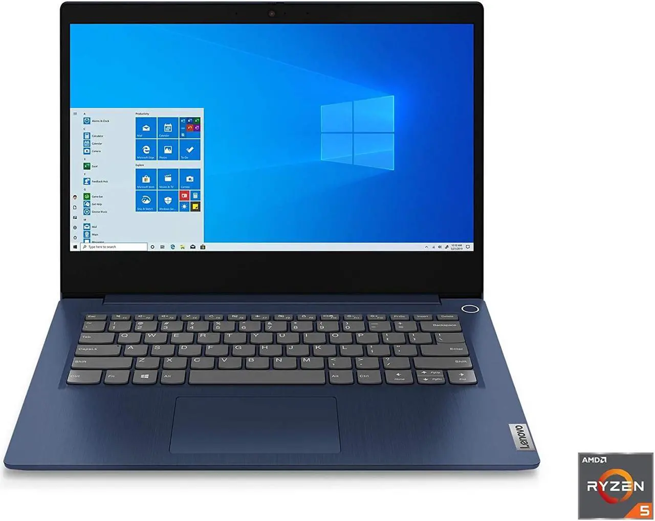 Alt view image 15 of 20 - Lenovo IdeaPad 3 14" Laptop, 14.0" FHD (1920 x 1080) Display, AMD Ryzen 5 3500U Processor, 8GB DDR4 RAM, 256GB SSD, AMD Radeon Vega 8 Graphics, Narrow Bezel, Windows 10, 81W0003QUS, Notebook PC Blue