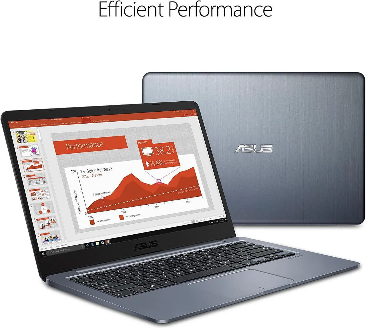 Alt view image 15 of 17 - ASUS Laptop L406 Thin and Light Laptop, 14” HD Display, Intel Celeron N4000 Processor, 4GB RAM, 64GB eMMC Storage, Wi-Fi 5, Windows 10, Microsoft 365, Slate Gray, L406MA-WH02 Notebook PC Computer