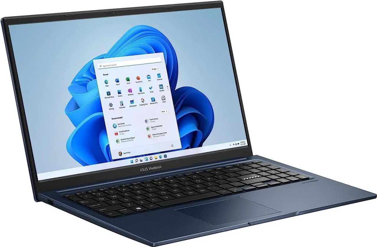 Alt view image 6 of 8 - ASUS Vivobook 15 Laptop, 15.6 FHD (1920 x 1080) Display, Intel Core i3-1215U CPU, Intel UHD Graphics, 8GB RAM, 128GB SSD, Windows 11 Home in S Mode, Quiet Blue, F1504ZA-AS34