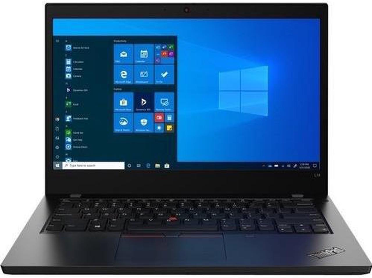 Lenovo ThinkPad L14 14" Notebook FHD AMD Ryzen 5 8GB 256GB Windows 10 Pro Black Certified Refurbished