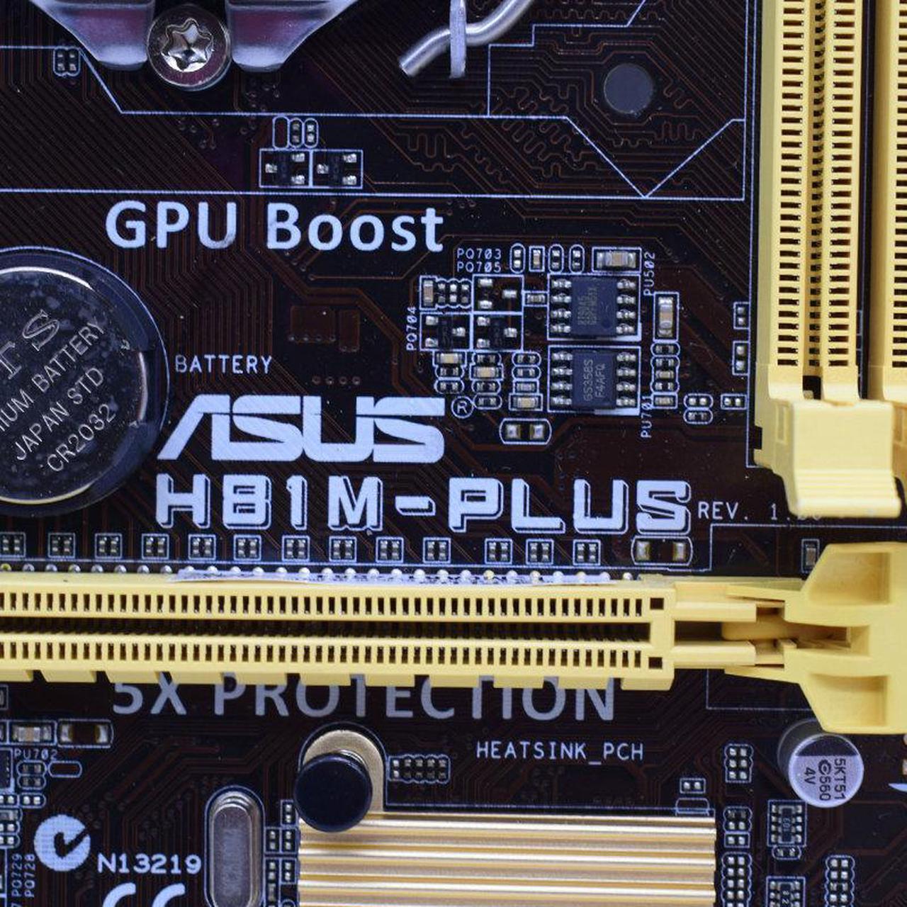 Alt view image 7 of 9 - Asus H81M-PLUS Desktop Motherboard - Intel H81 Chipset - Socket H3 LGA-1150