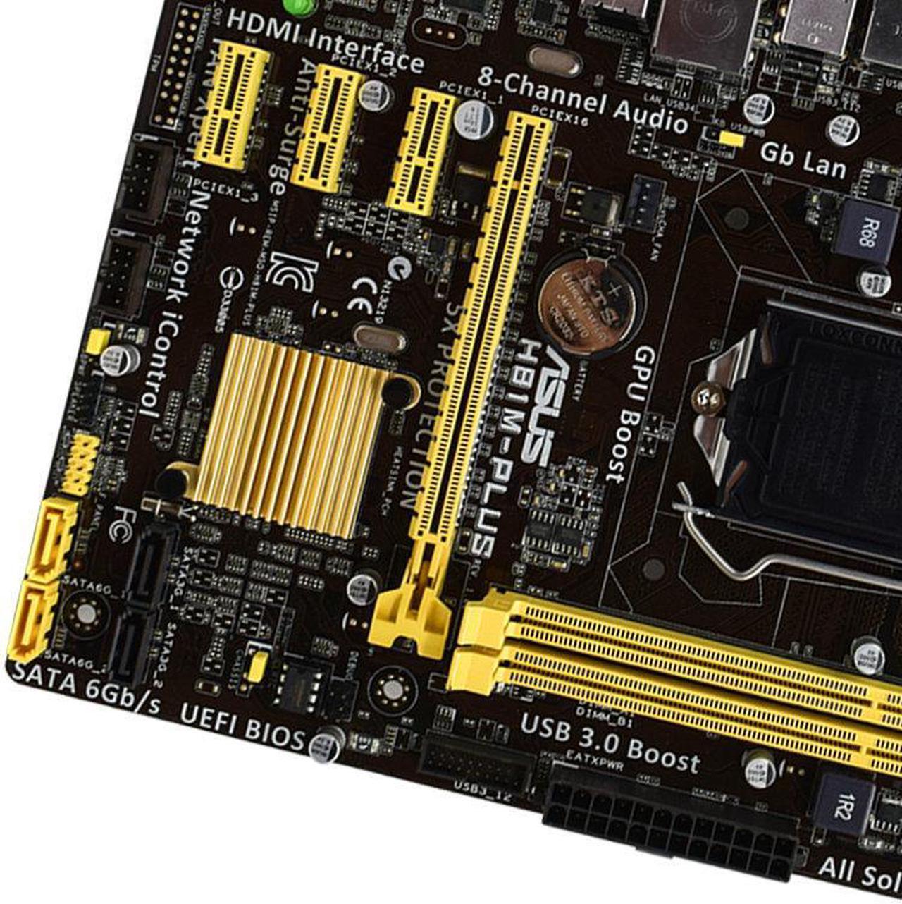 Alt view image 9 of 9 - Asus H81M-PLUS Desktop Motherboard - Intel H81 Chipset - Socket H3 LGA-1150