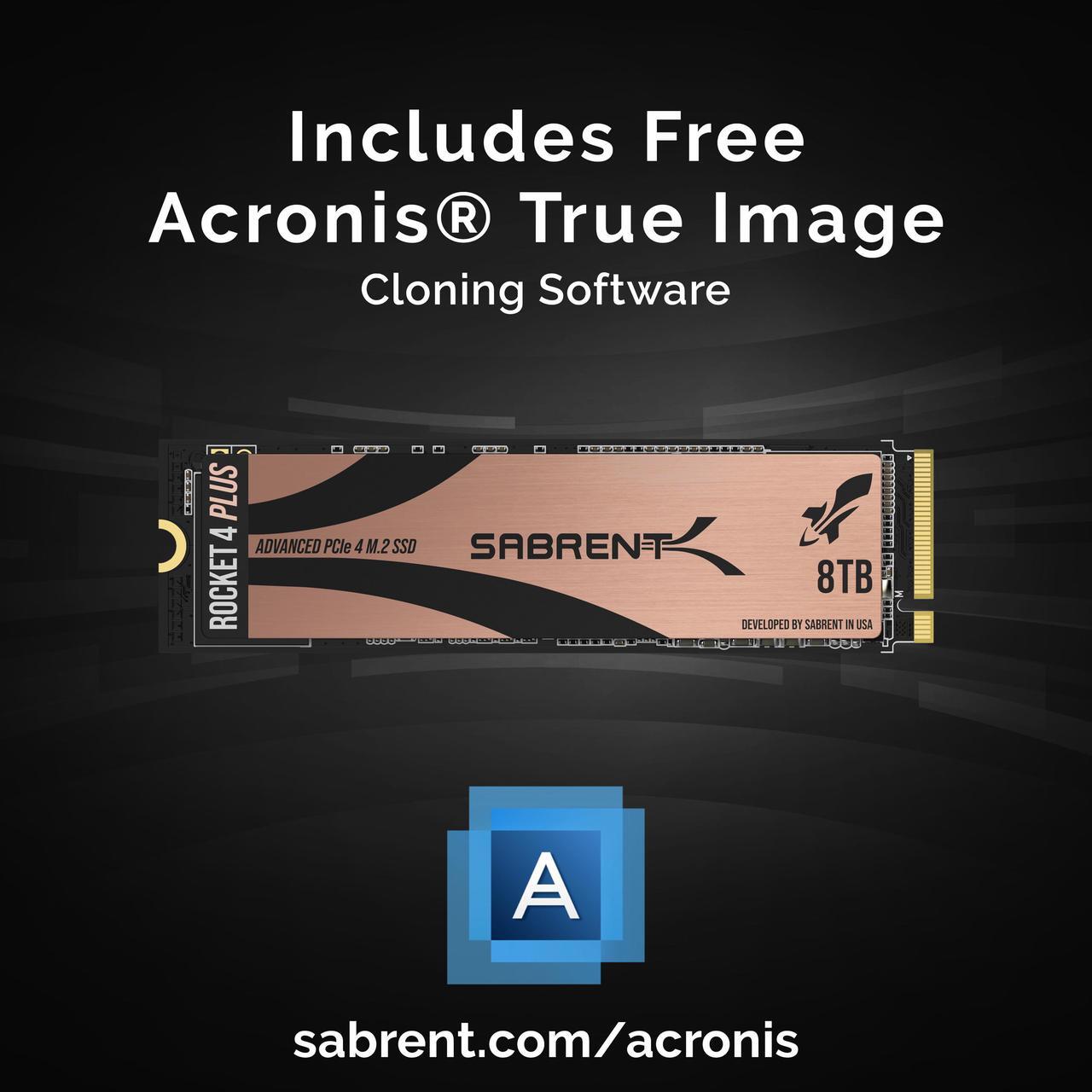 Alt view image 3 of 20 - SABRENT 8TB Rocket 4 Plus NVMe 4.0 Gen4 PCIe M.2 Internal SSD Extreme Performance Solid State Drive R/W 7100/6600MB/s (SB-RKT4P-8TB)