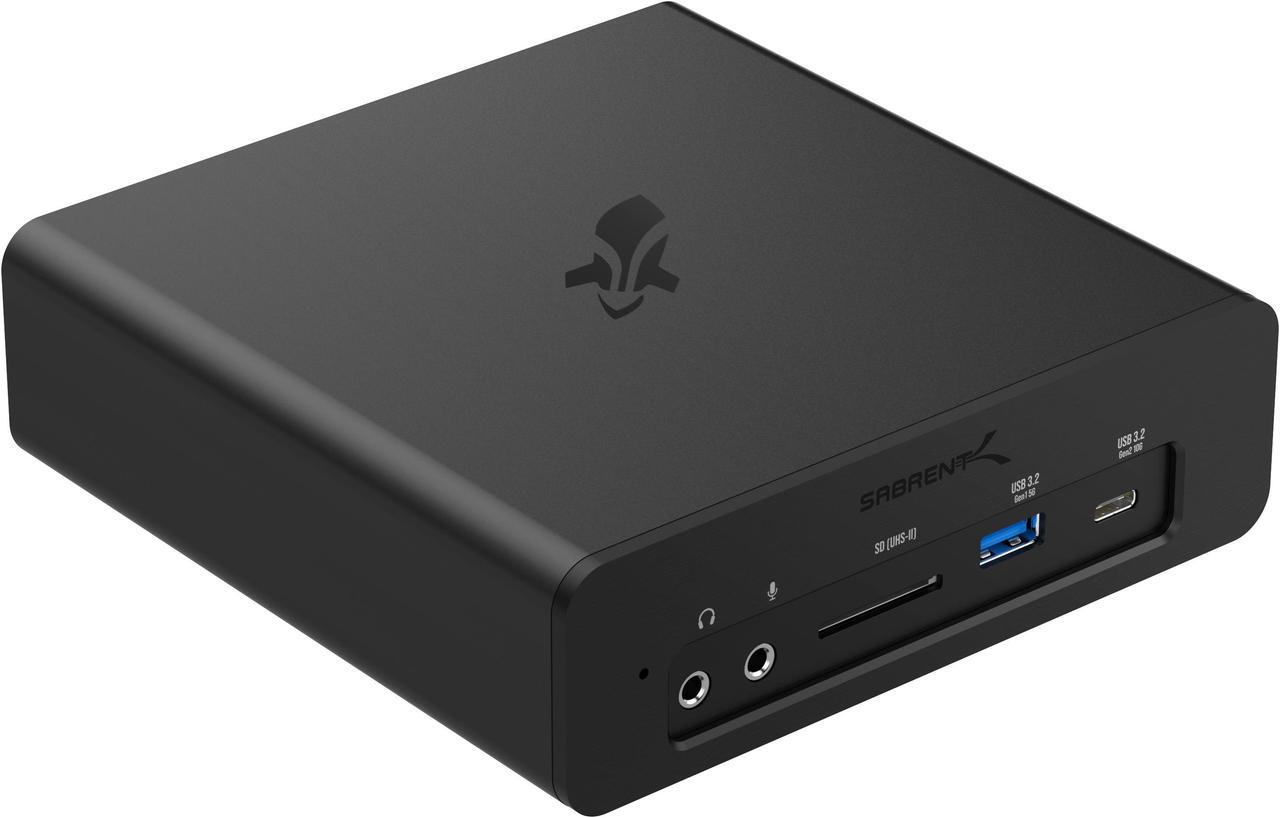 Main image of SABRENT Thunderbolt 3 4TB NVMe SSD Docking Station with DisplayPort, SD Card Reader, Ethernet Port, and Power Delivery (DS-SKRT-D4TB)