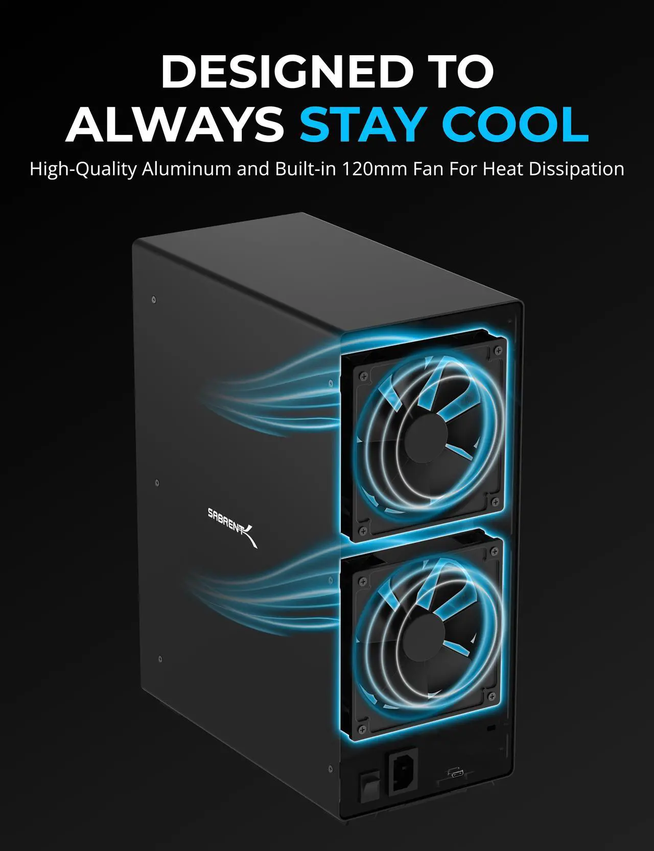 Alt view image 3 of 10 - sabrent 10-bay 3.5? sata hard drive tray-less docking station (usb 3.2 type-c and type-a) (ds-uctb)