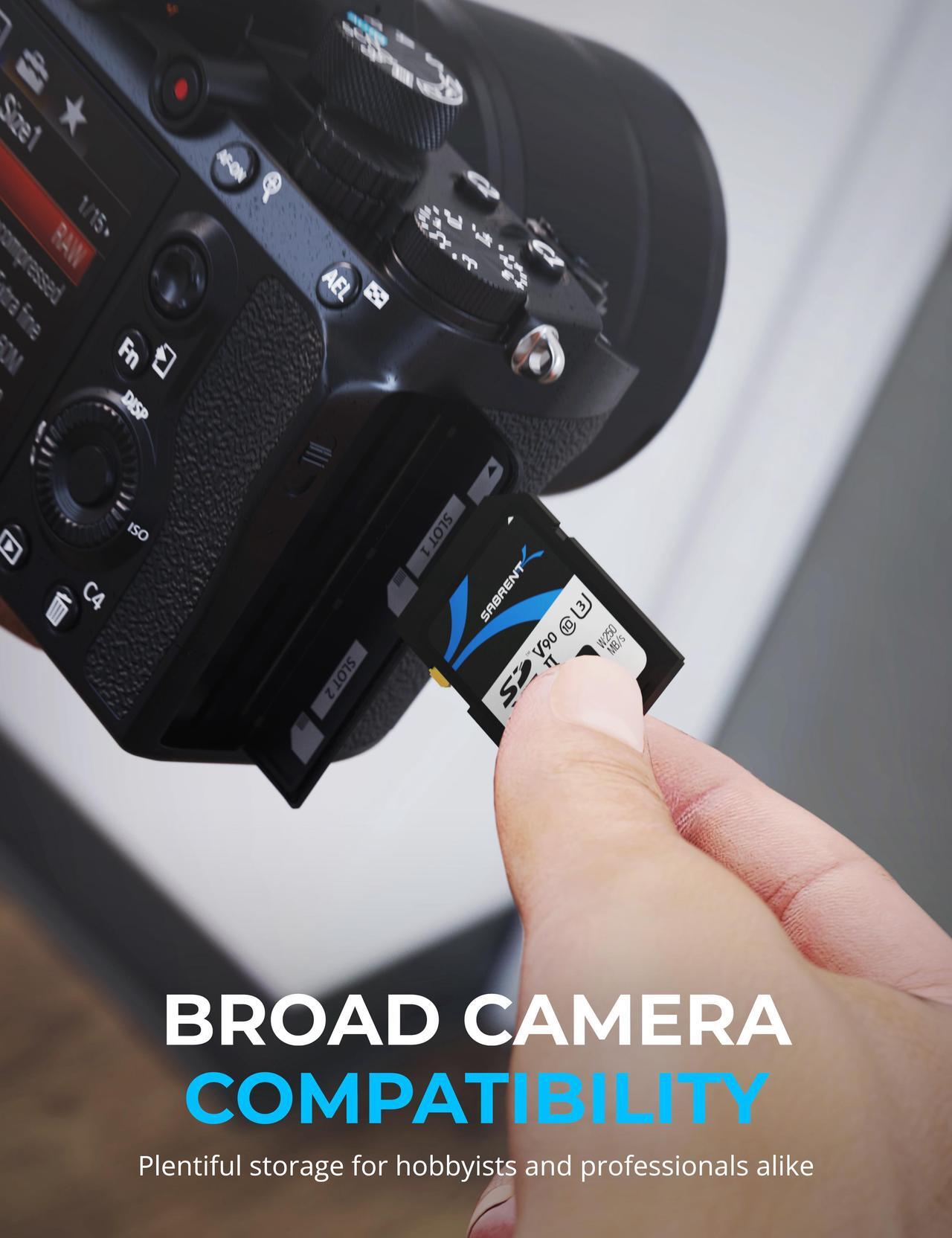 Alt view image 7 of 15 - SABRENT Rocket v90 128GB SD UHS-II Memory Card R280MB/s W250MB/s (SD-TL90-128GB)