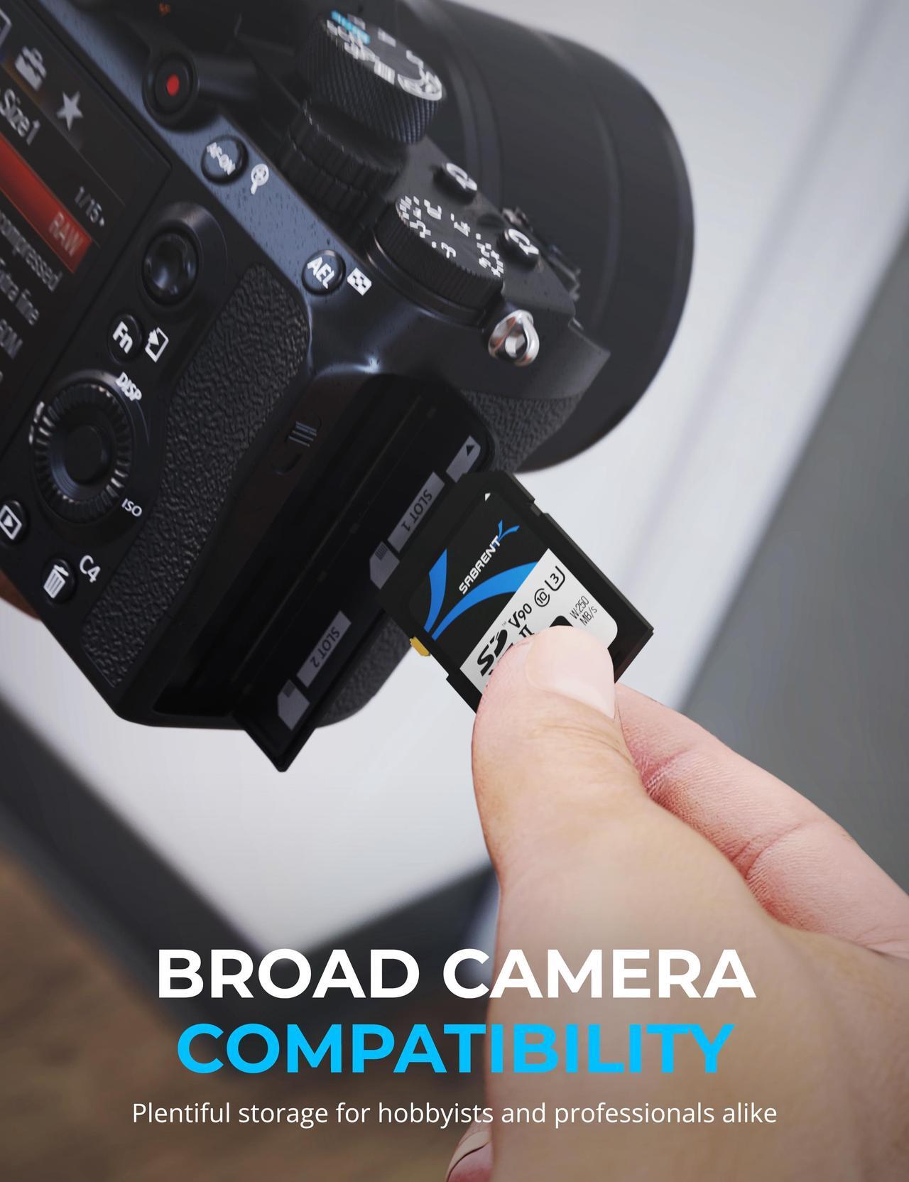 Alt view image 7 of 8 - SABRENT Rocket v90 512GB SD UHS-II Memory Card R280MB/s W250MB/s (SD-TL90-512GB)