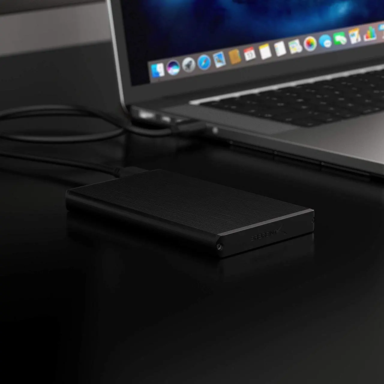 Alt view image 8 of 20 - Sabrent USB 3.0 to 2.5" SSD/SATA External Hard Drive Aluminum Enclosure, Black (EC-UK30)