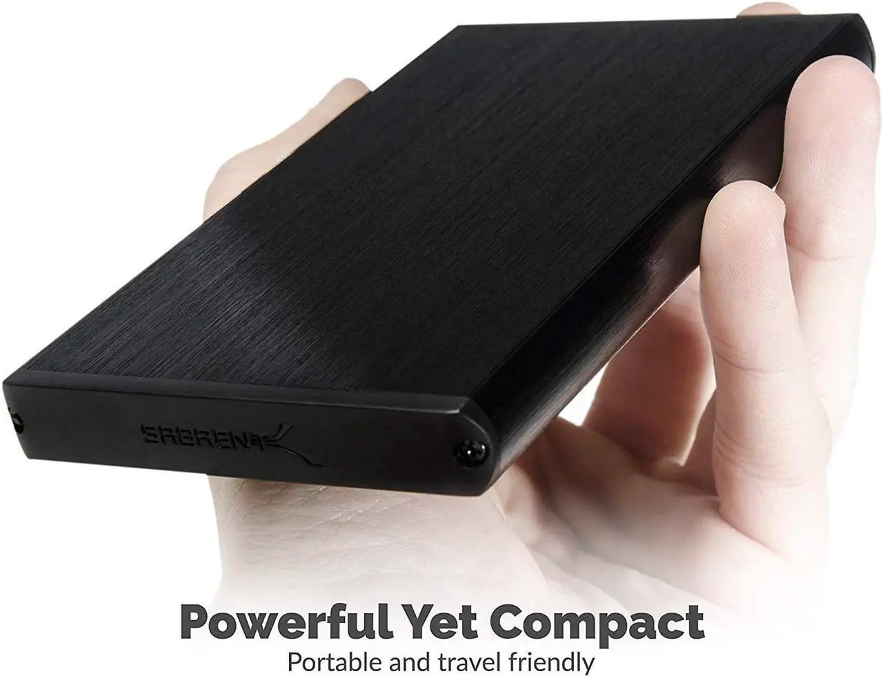 Alt view image 5 of 20 - Sabrent USB 3.0 to 2.5" SSD/SATA External Hard Drive Aluminum Enclosure, Black (EC-UK30)