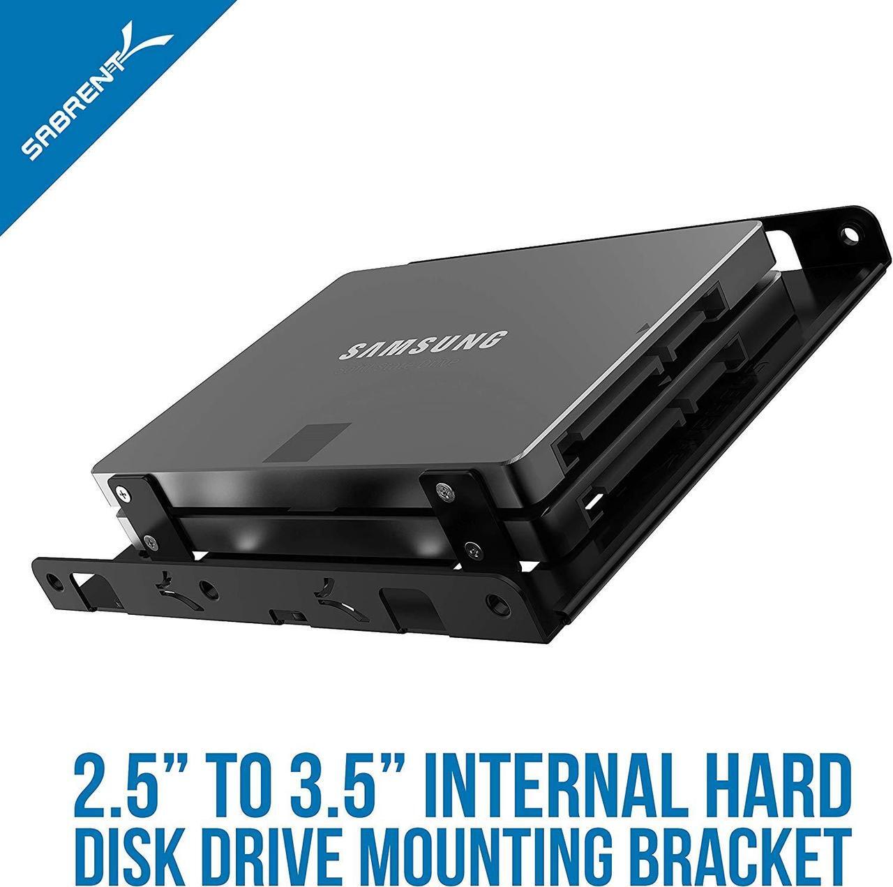 Alt view image 3 of 7 - Sabrent 2.5 Inch to 3.5 Inch Internal Hard Disk Drive Mounting Kit (BK-HDDH)