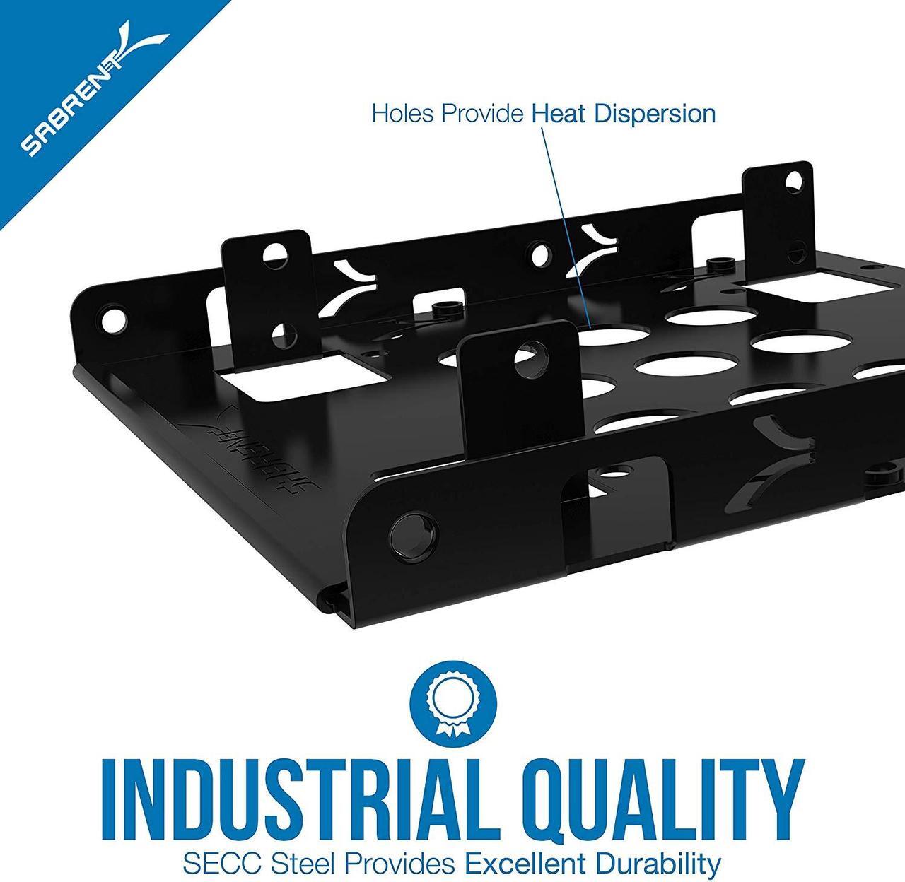 Alt view image 7 of 7 - Sabrent 2.5 Inch to 3.5 Inch Internal Hard Disk Drive Mounting Kit (BK-HDDH)