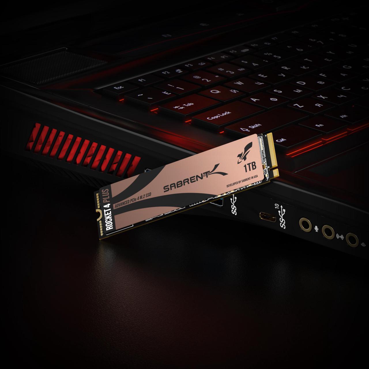 Alt view image 6 of 11 - SABRENT 1TB Rocket 4 Plus NVMe 4.0 Gen4 PCIe M.2 Internal SSD Extreme Performance Solid State Drive (SB-RKT4P-1TB)