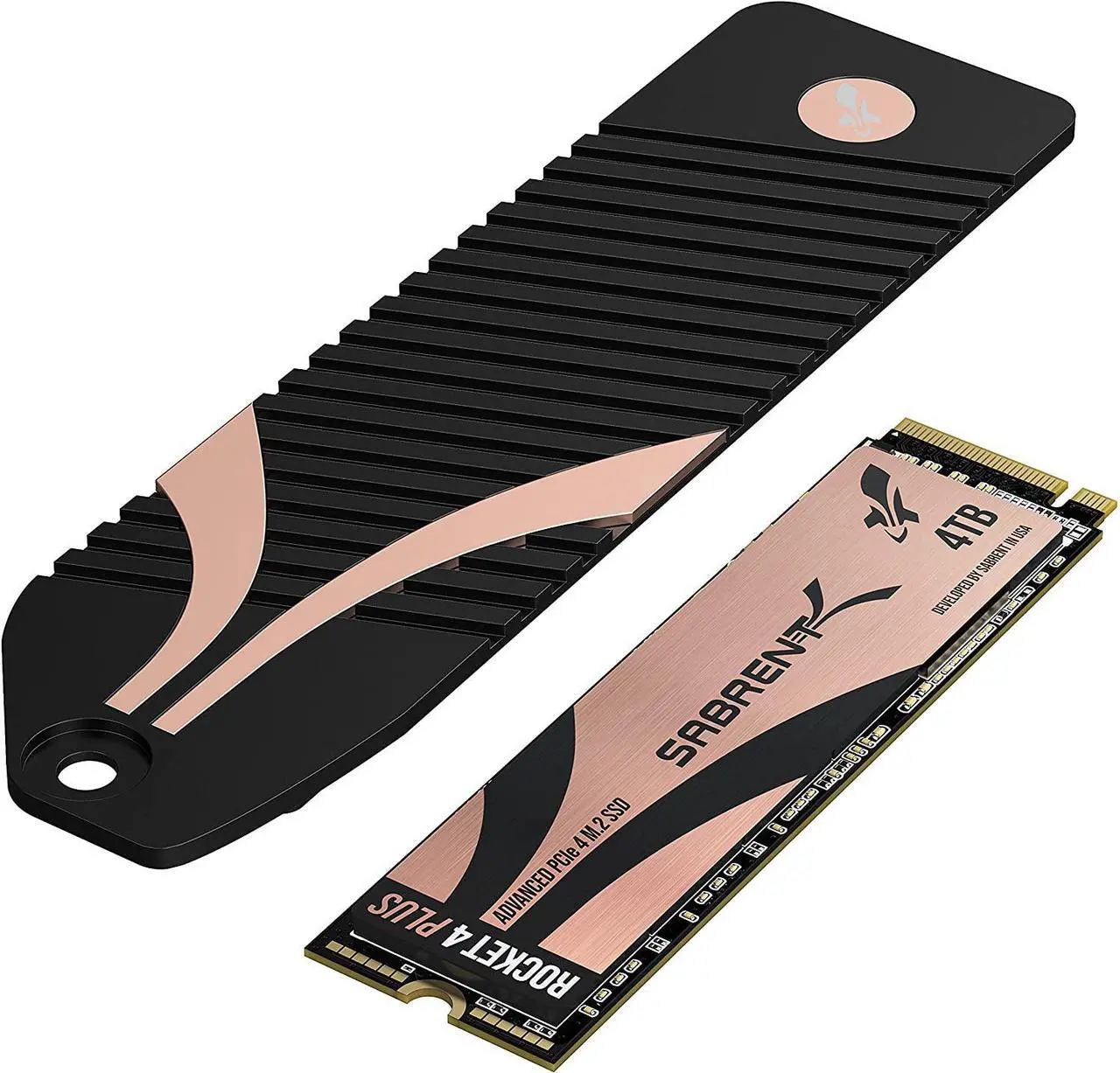 Main image of SABRENT 4TB Rocket 4 Plus NVMe 4.0 Gen4 PCIe M.2 Internal Extreme Performance SSD + M.2 NVMe Heatsink for The PS5 Console (SB-RKT4P-PSHS-4TB)