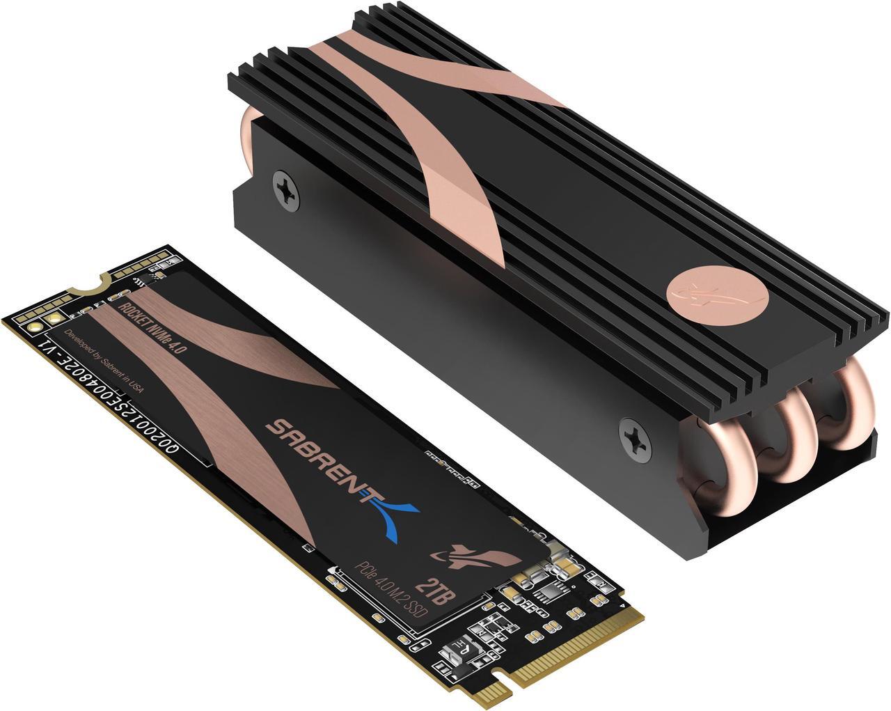 Main image of SABRENT 2TB Rocket NVMe 4.0 Gen4 PCIe M.2 Internal SSD Extreme Performance Solid State Drive with Heatsink (SB-ROCKET-NVMe4-HTSK-2TB)