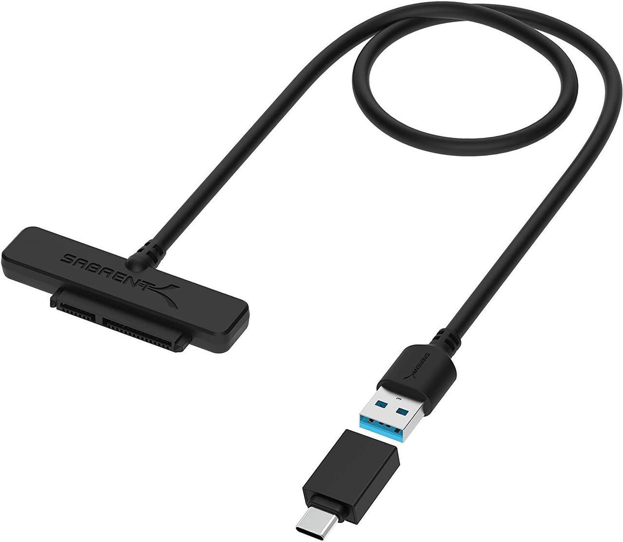 Sabrent USB 3.1 (Type-A) to SSD / 2.5-Inch SATA Hard Drive Adapter (EC-SS31)