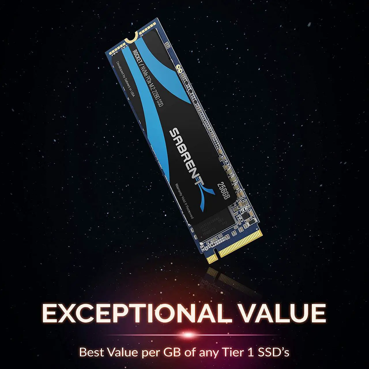 Alt view image 8 of 7 - SABRENT 256GB Rocket NVMe PCIe M.2 2280 Internal SSD High Performance Solid State Drive (SB-ROCKET-256)