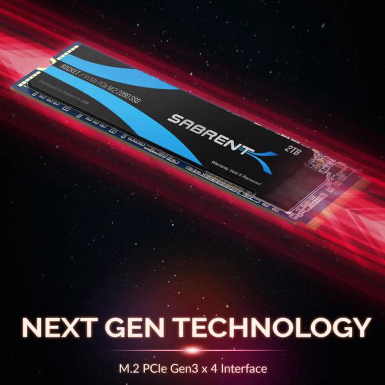 Alt view image 5 of 7 - SABRENT 2TB Rocket NVMe PCIe M.2 2280 Internal SSD High Performance Solid State Drive (SB-ROCKET-2TB)