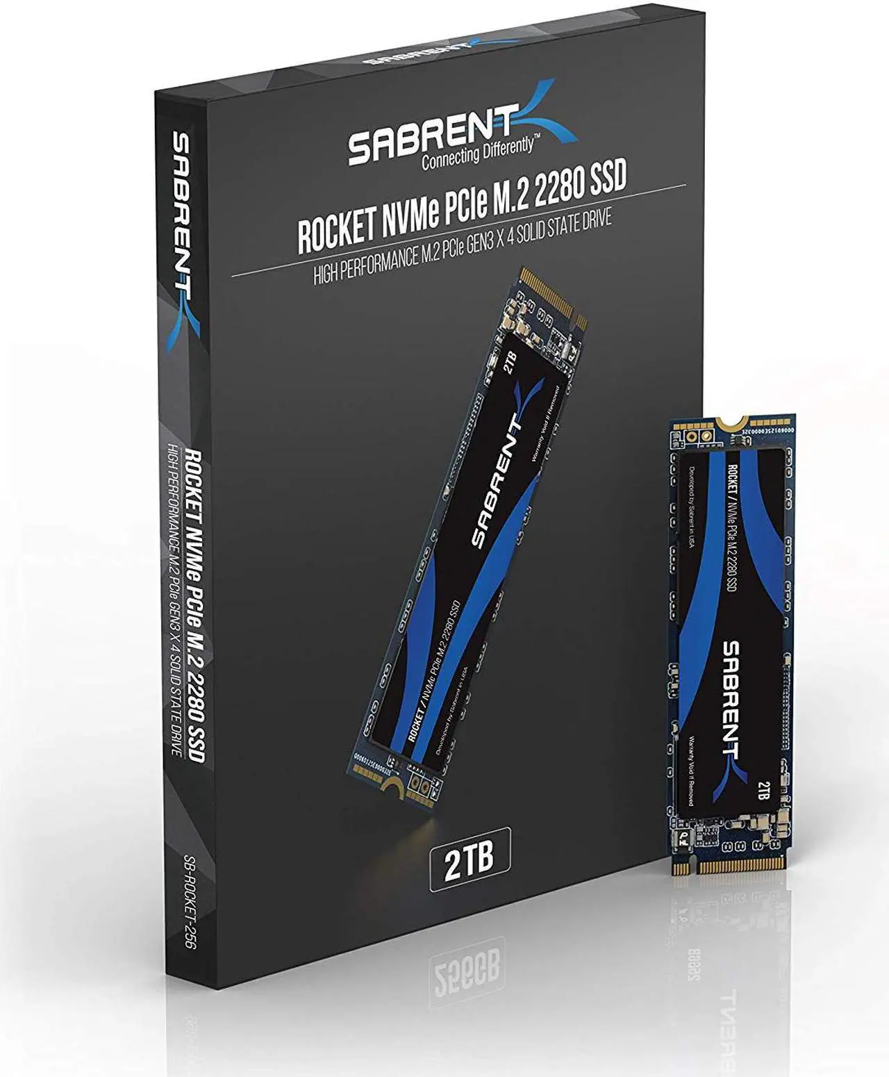 Alt view image 3 of 7 - SABRENT 2TB Rocket NVMe PCIe M.2 2280 Internal SSD High Performance Solid State Drive (SB-ROCKET-2TB)