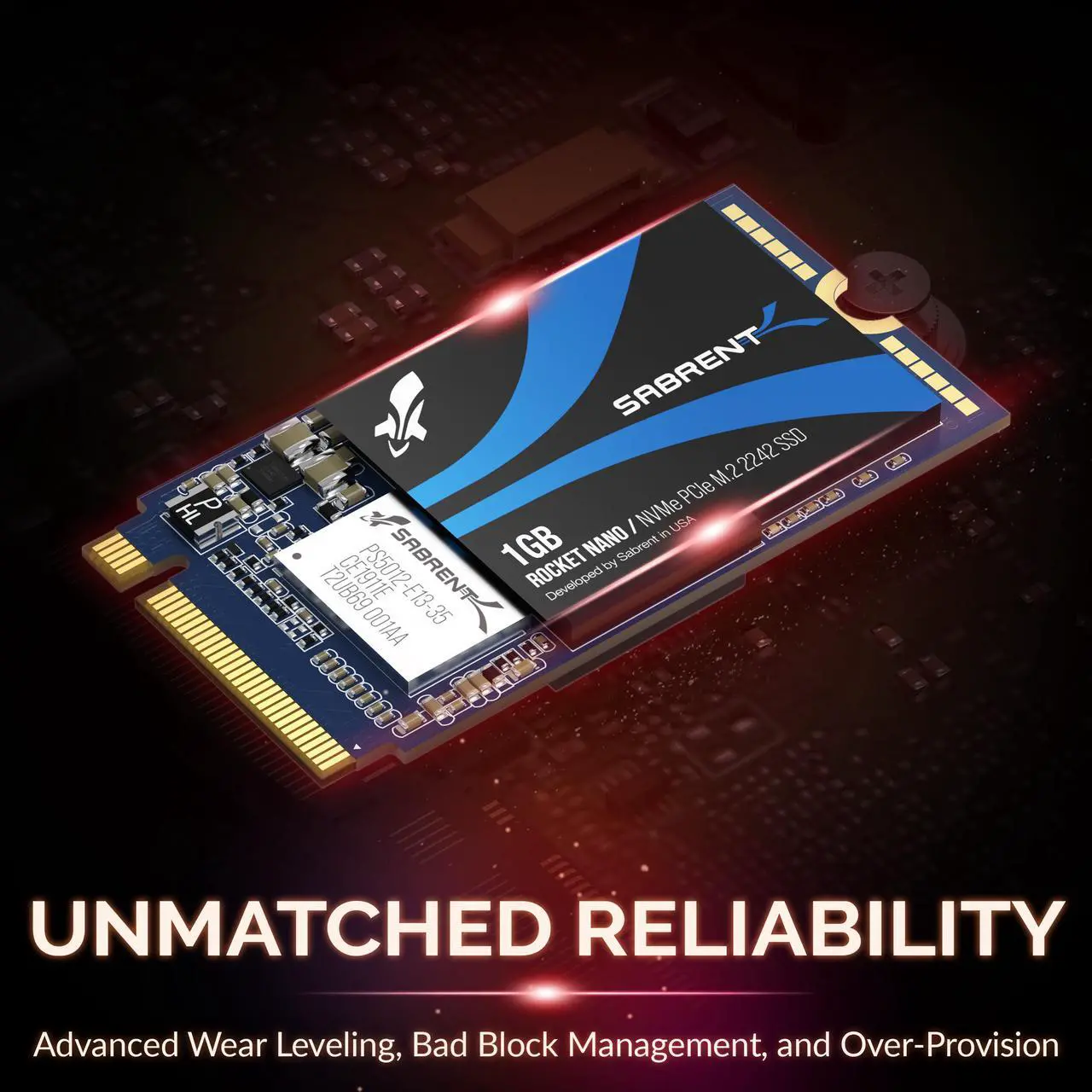 Alt view image 7 of 14 - SABRENT 2TB Rocket NVMe PCIe M.2 2242 DRAM-Less Low Power Internal High Performance SSD (SB-1342-2TB)