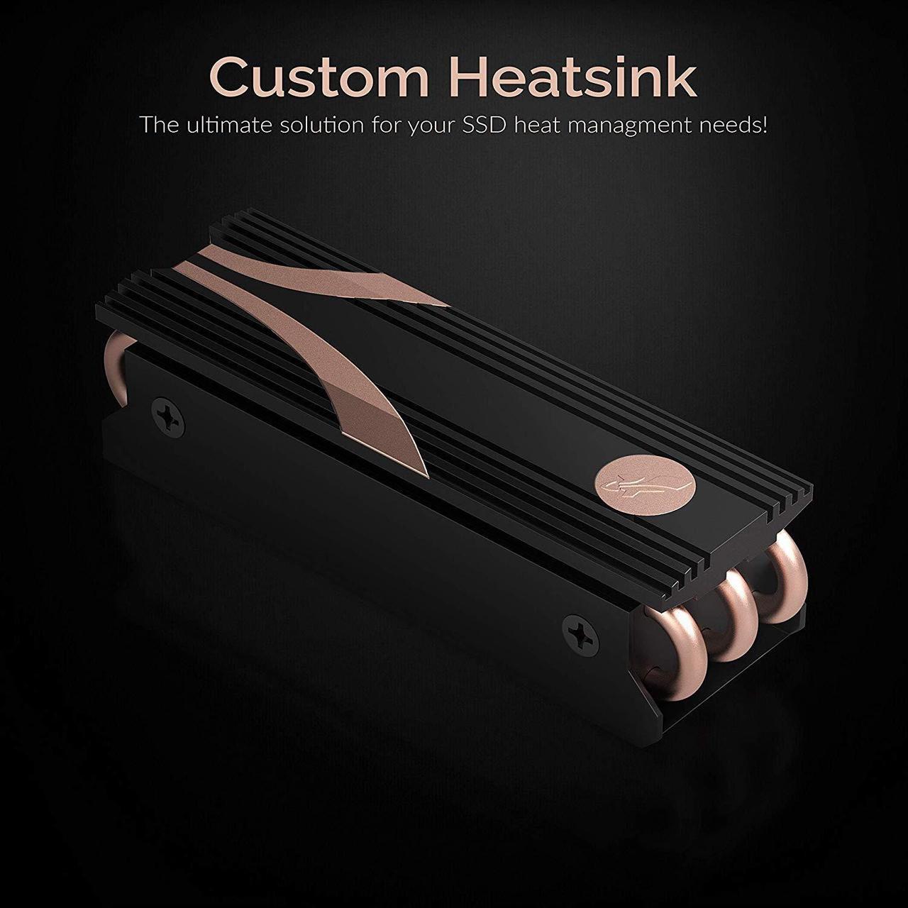 Alt view image 2 of 16 - SABRENT M.2 2280 SSD Rocket Heatsink (SB-HTSK)