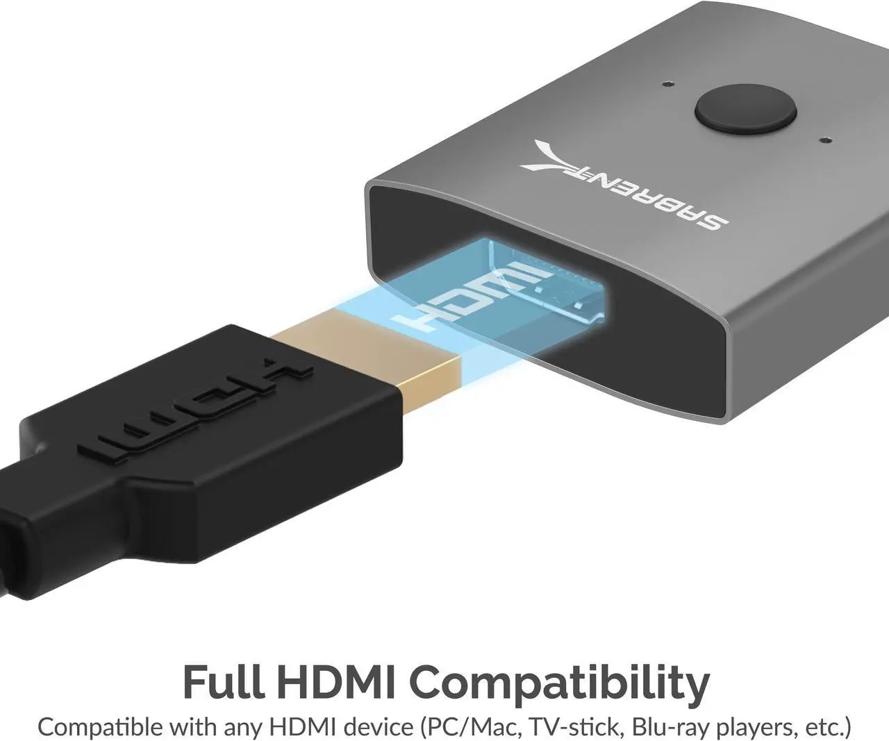 Alt view image 6 of 8 - SABRENT 2-Port 4K Dual HDMI Sharing Switch (DA-HSW2)