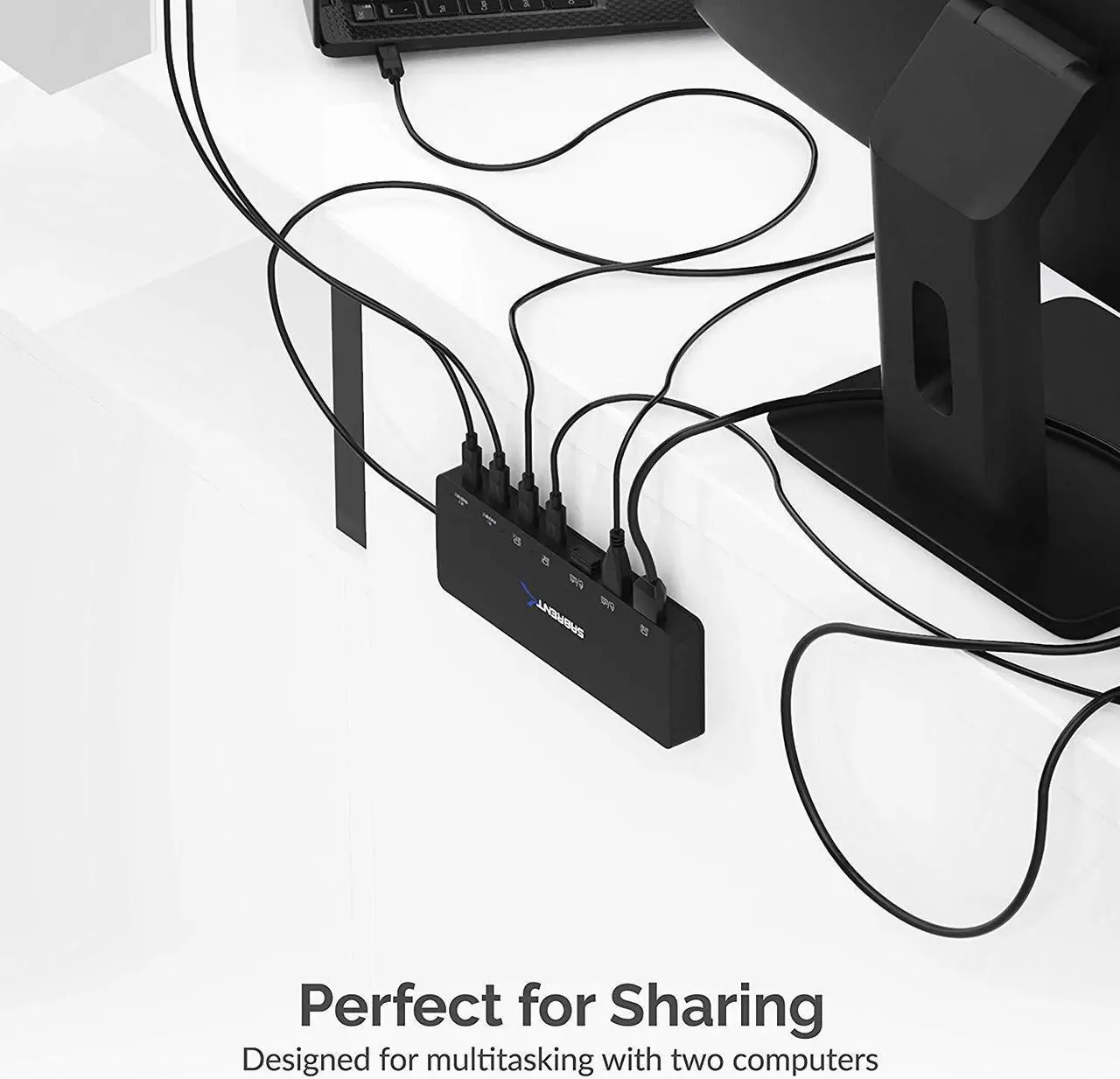 Alt view image 7 of 11 - SABRENT 2-Port USB Type-C KVM Switch with 60 Watt Power Delivery Option (USB-KCPD)