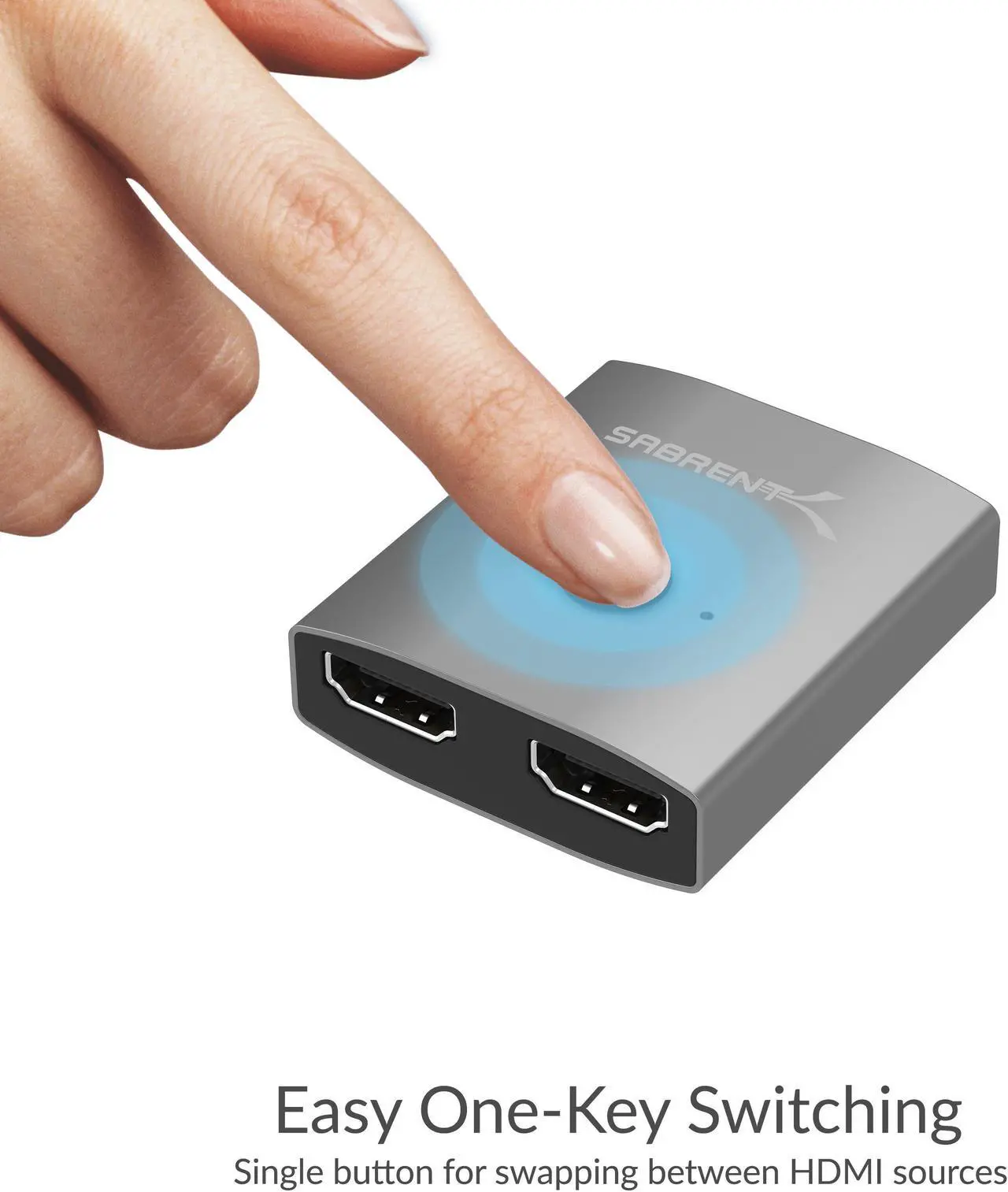 Alt view image 7 of 8 - SABRENT 2-Port 4K Dual HDMI Sharing Switch (DA-HSW2)