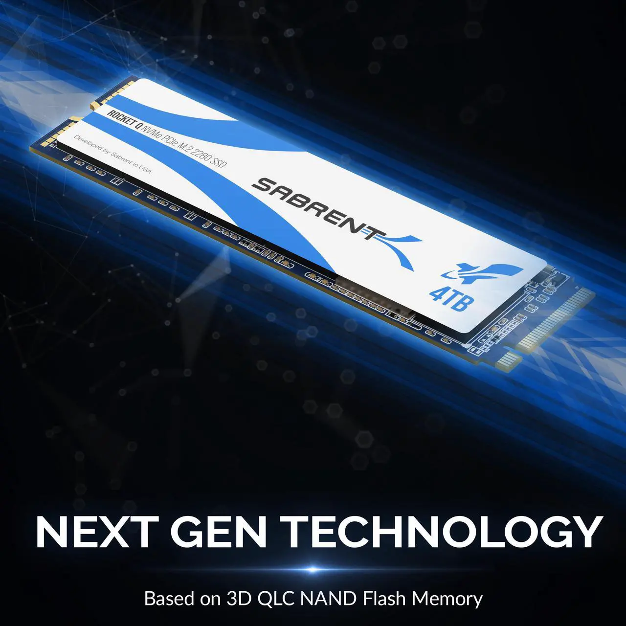 Alt view image 7 of 14 - SABRENT Rocket Q 4TB NVMe PCIe M.2 2280 Internal SSD High-Performance Solid State Drive R/W 3200/3000MB/s (SB-RKTQ-4TB)