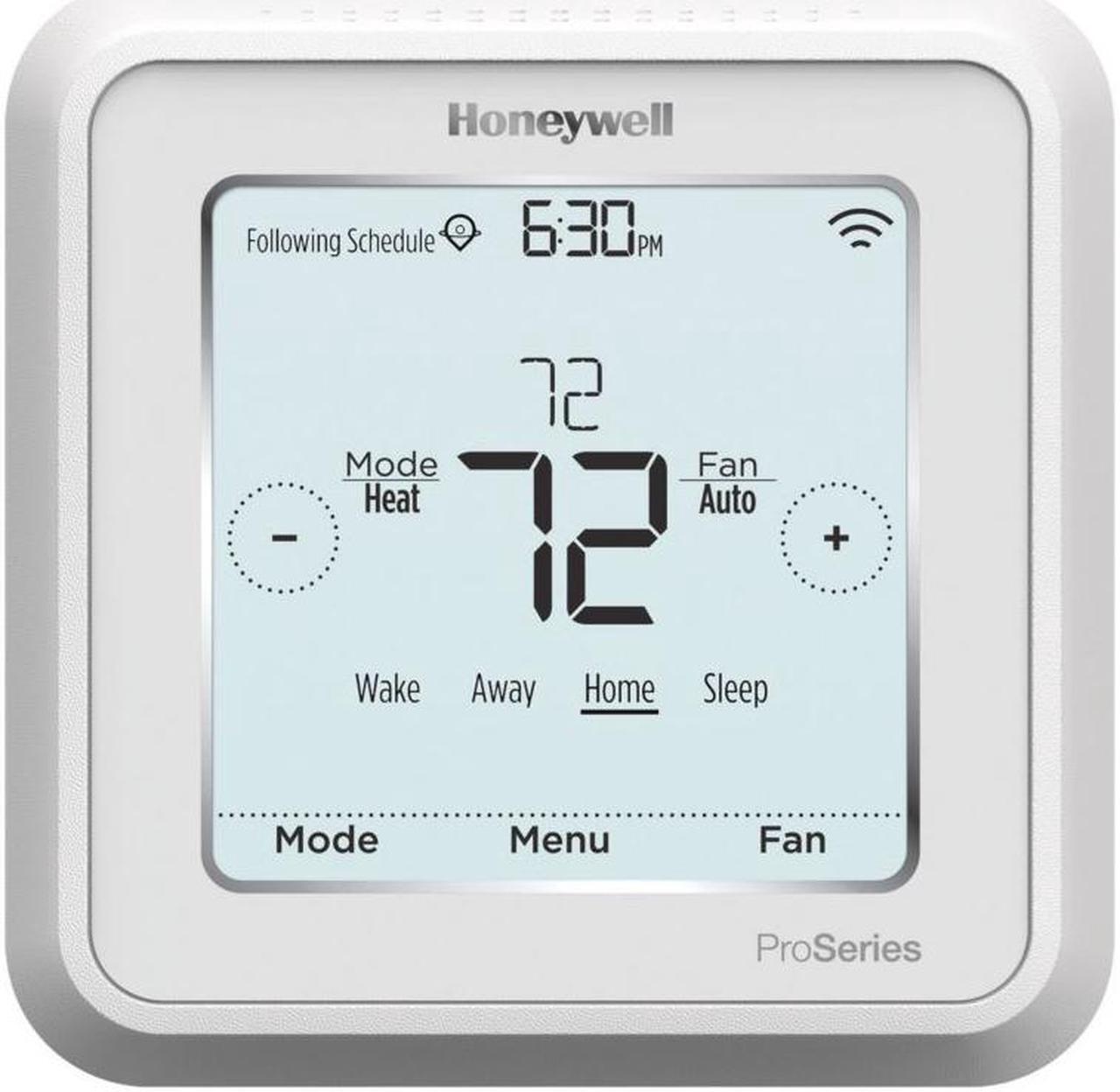 Alt view image 2 of 6 - Honeywell TH6220WF2006 Wi-Fi Lyric T6 Pro Thermostat