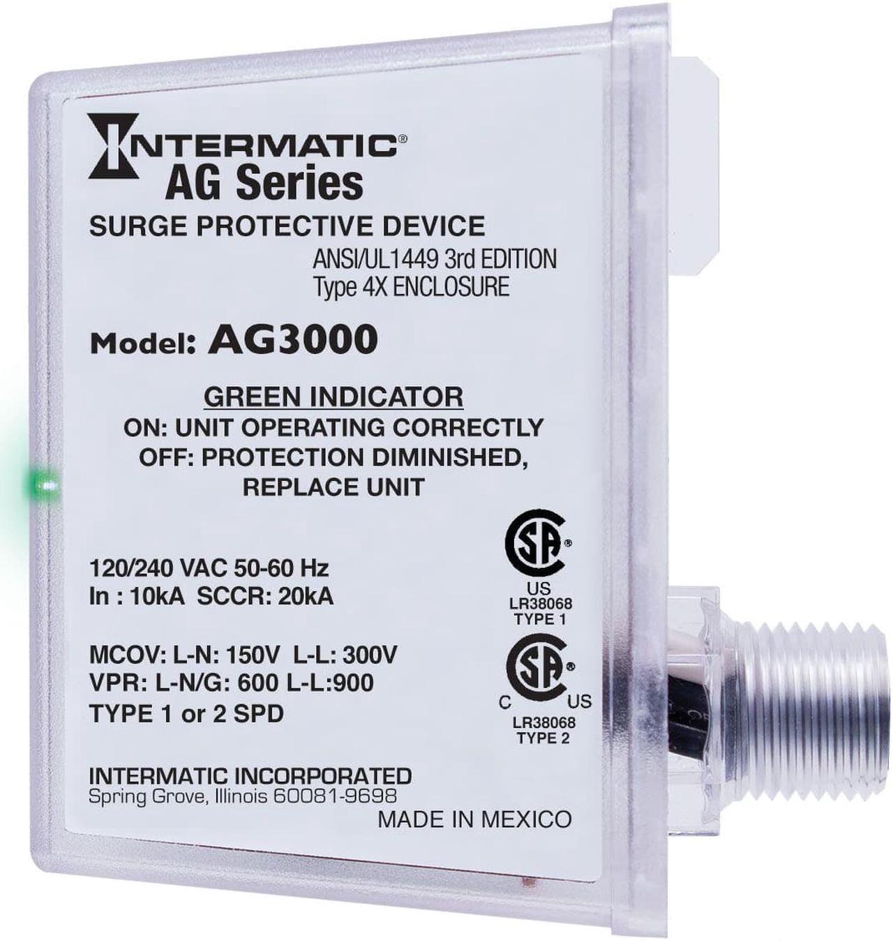 Alt view image 5 of 6 - intermatic ag3000 surge protector
