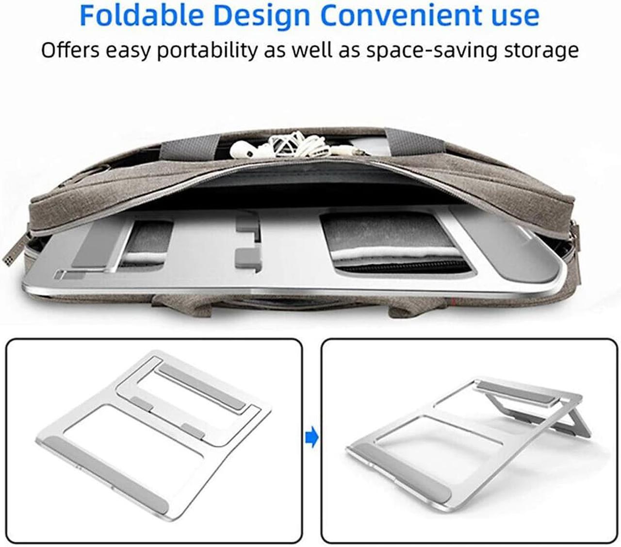 Alt view image 5 of 6 - Notebook PC Laptop Stand Portable Foldable Tablet Aluminum Alloy Holders Household Computer Safety Parts for Desk