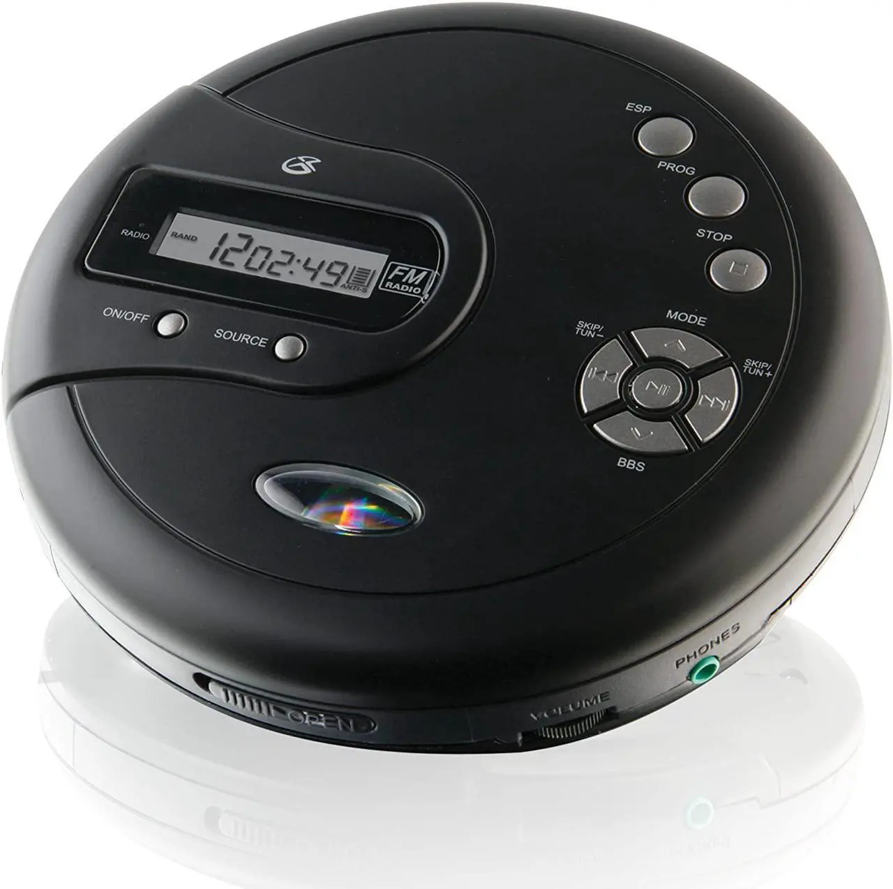 Alt view image 2 of 16 - GPX Personal CD Player with Skip Protection PC332B