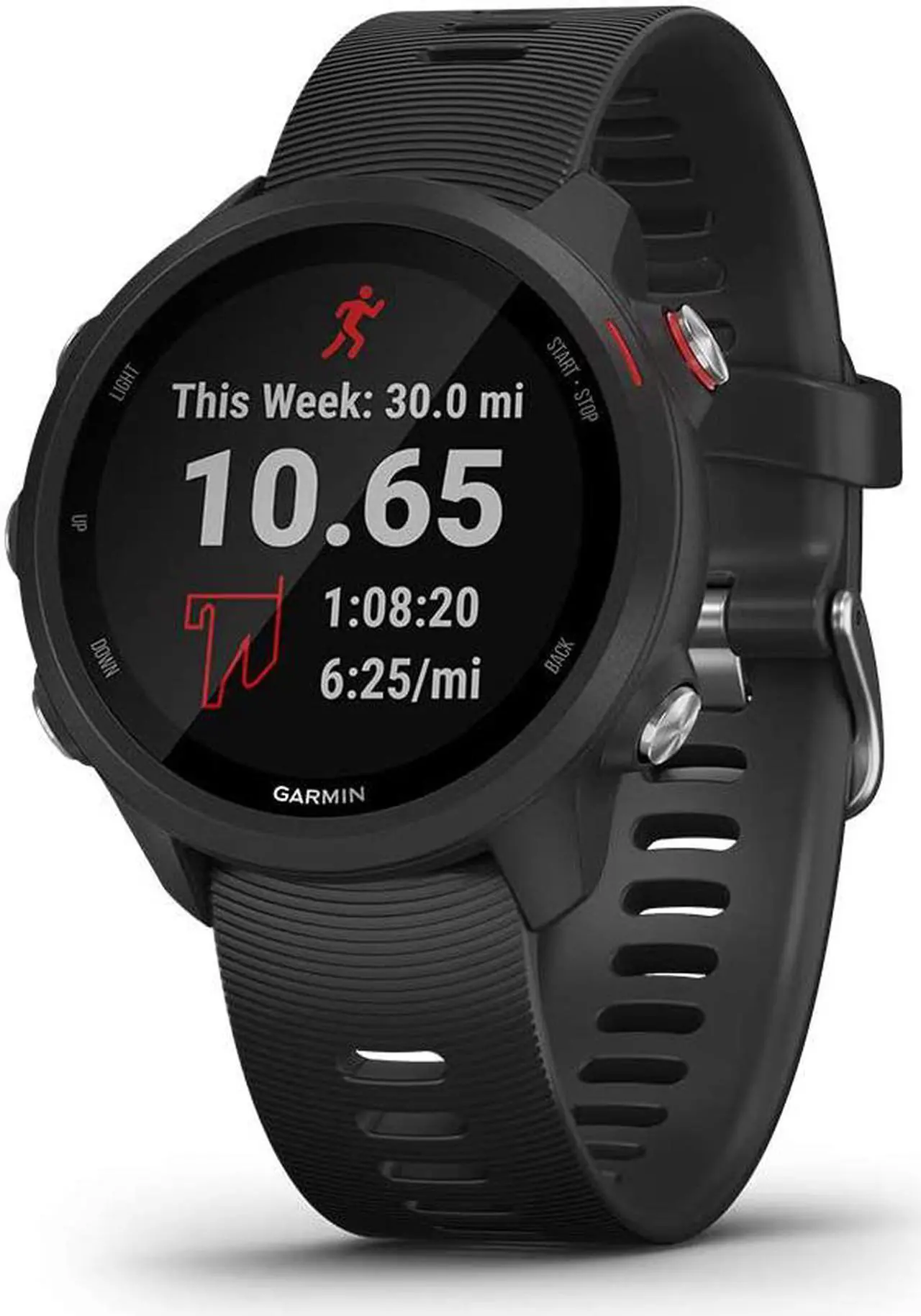 Alt view image 12 of 20 - Garmin Forerunner 245 Music Black Forerunner 245 Music GPS Running Smartwatch