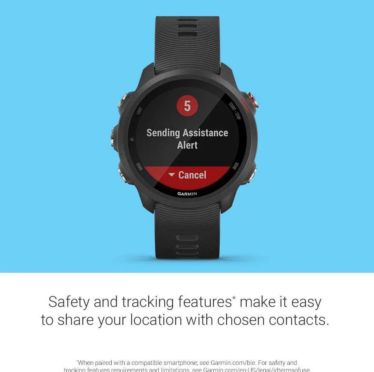 Alt view image 14 of 20 - Garmin Forerunner 245 Music Black Forerunner 245 Music GPS Running Smartwatch