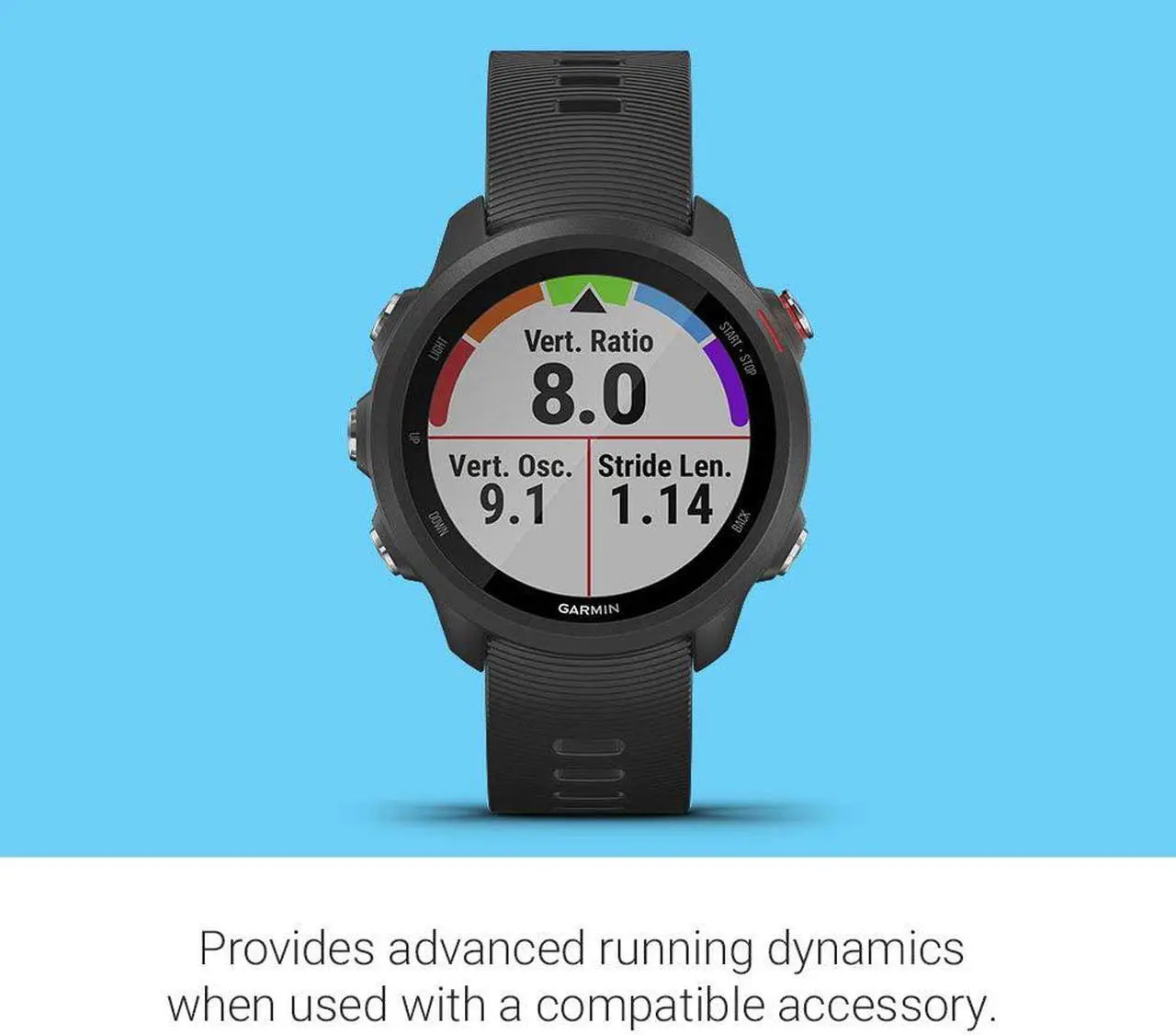 Alt view image 15 of 20 - Garmin Forerunner 245 Music Black Forerunner 245 Music GPS Running Smartwatch