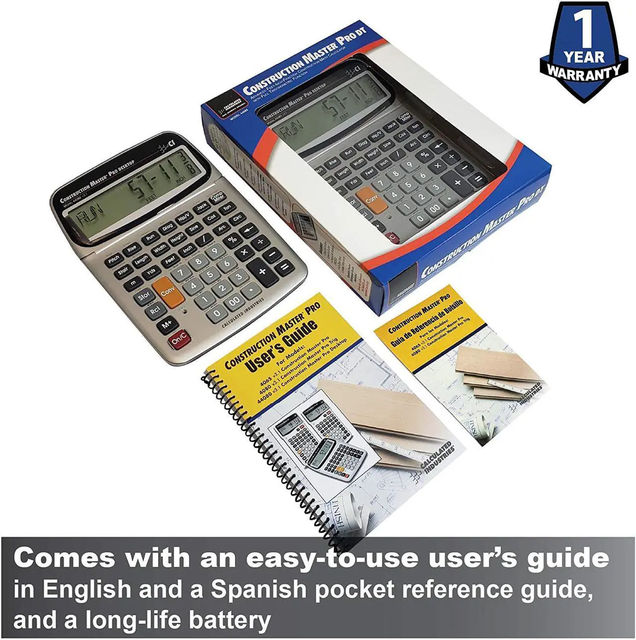 Alt view image 10 of 19 - Calculated Industries Construction Master 44080 11-digit Construction