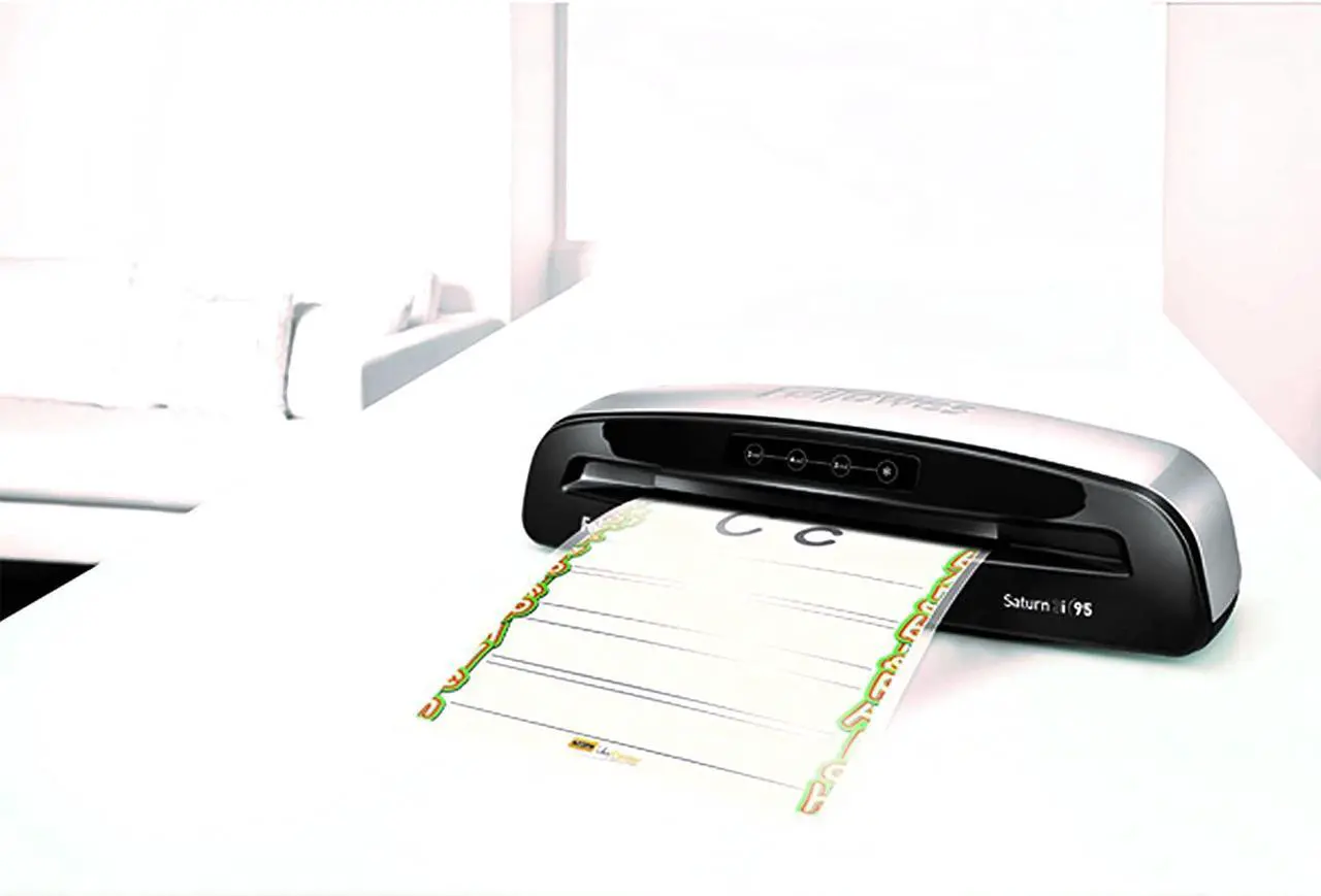 Alt view image 11 of 20 - Fellowes Saturn3i 95 Laminator 9" Wide x 5mil Max Thickness 5735801