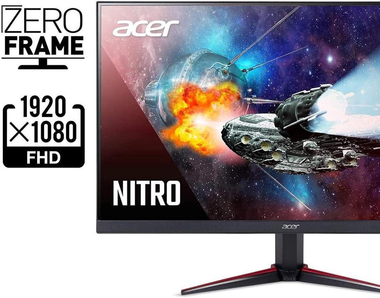 Alt view image 20 of 20 - Acer Nitro VG240Y Pbiip 23.8" Full HD (1920 x 1080) IPS Gaming Monitor with AMD Radeon FREESYNC Technology, Zero Frame, 144Hz, 1ms VRB, (2 x HDMI 2.0 Ports & 1 x Display Port)