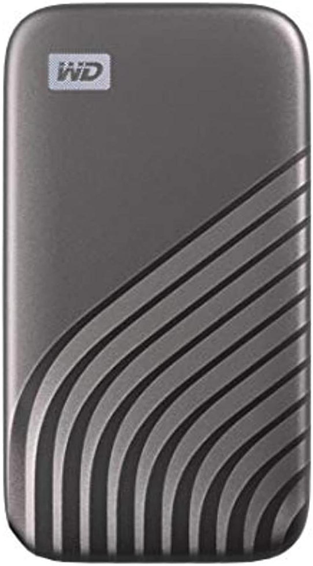 Main image of WD 1TB My Passport SSD External Portable Drive, Gray, Up to 1,050 MB/s - WDBAGF0010BGY-WESN