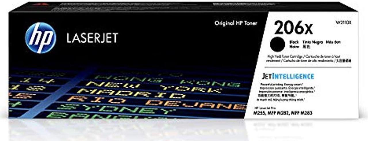 HP 206X High Yield Black Original LaserJet Toner Cartridge, ~3150 pages, W2110X