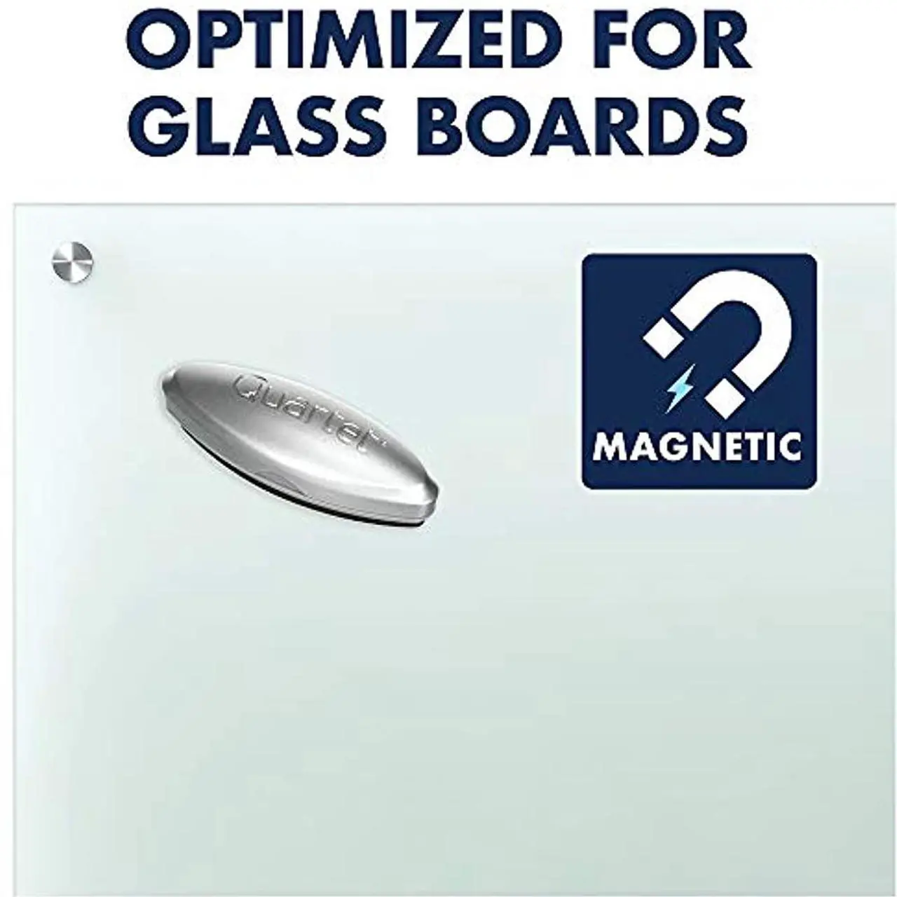 Alt view image 13 of 20 - Quartet SFEB3 Premium Magnetic 3-in-1 Glass Board Eraser, 6 1/2" x 2" x 1 3/8", Silver