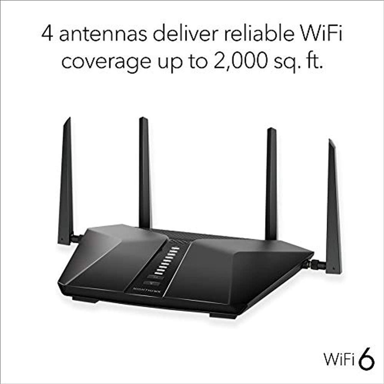 Alt view image 13 of 20 - NETGEAR RAX50-100NAS Nighthawk AX5400 WiFi 6 Router