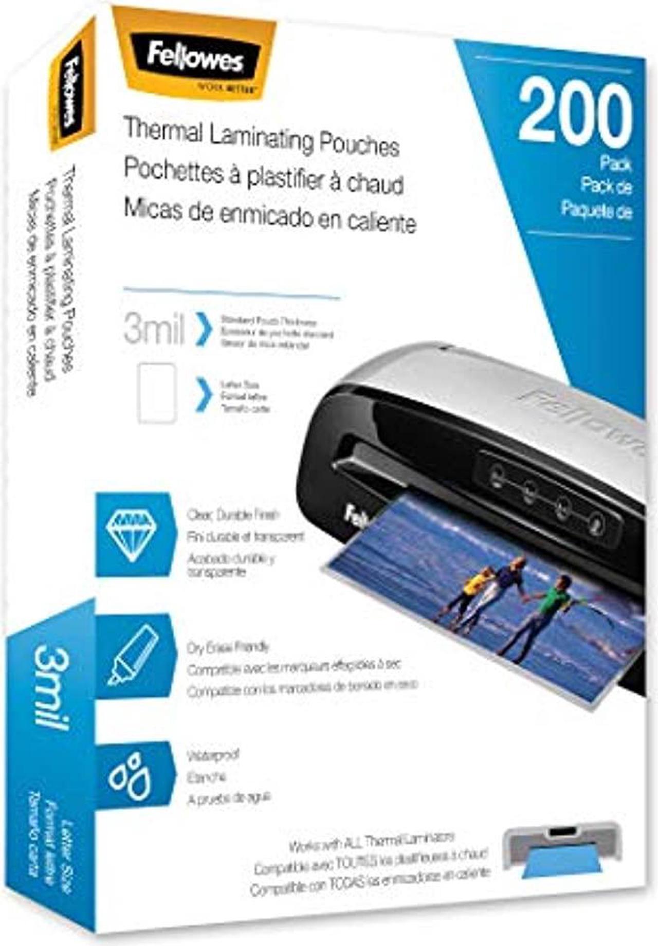 Alt view image 18 of 20 - Fellowes Laminating Pouches Letter Size Hot Pouch 9 x 11.5 3 mil 200 pack 5743401