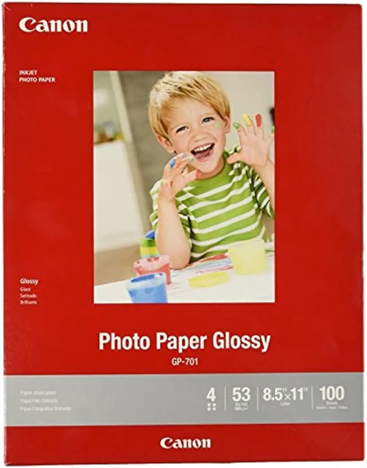 Alt view image 10 of 14 - Canon Glossy Photo Paper GP-701 Inkjet Print 8 1/2" x 11" - Glossy - 100 Sheet