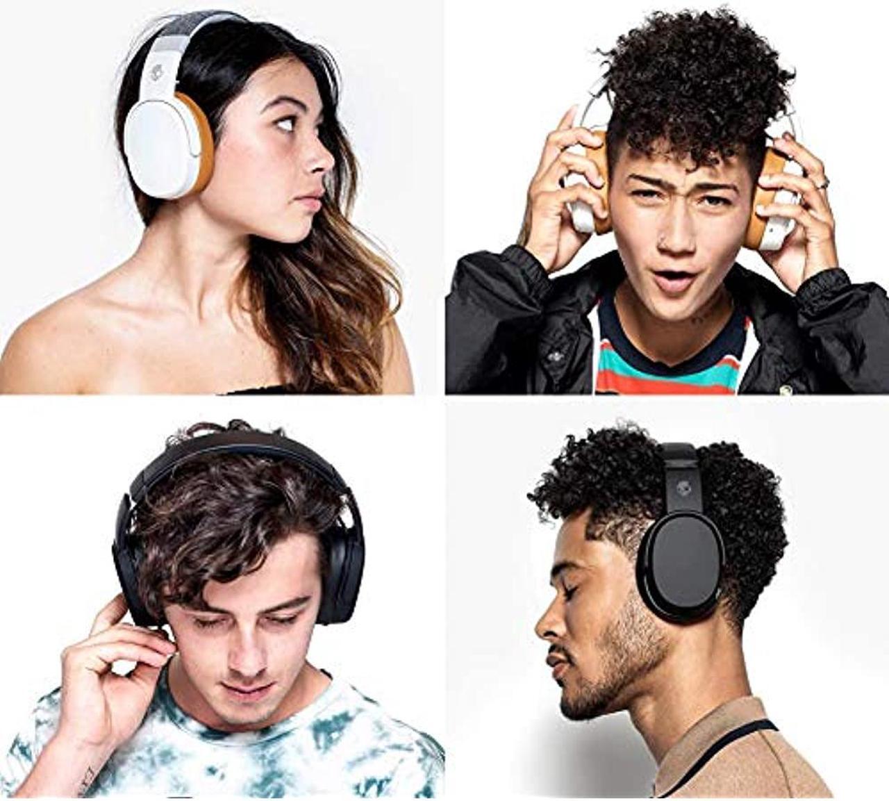 Alt view image 15 of 20 - Skullcandy Crusher Bluetooth Wireless Over-Ear Headphone with Microphone (Black/Coral)