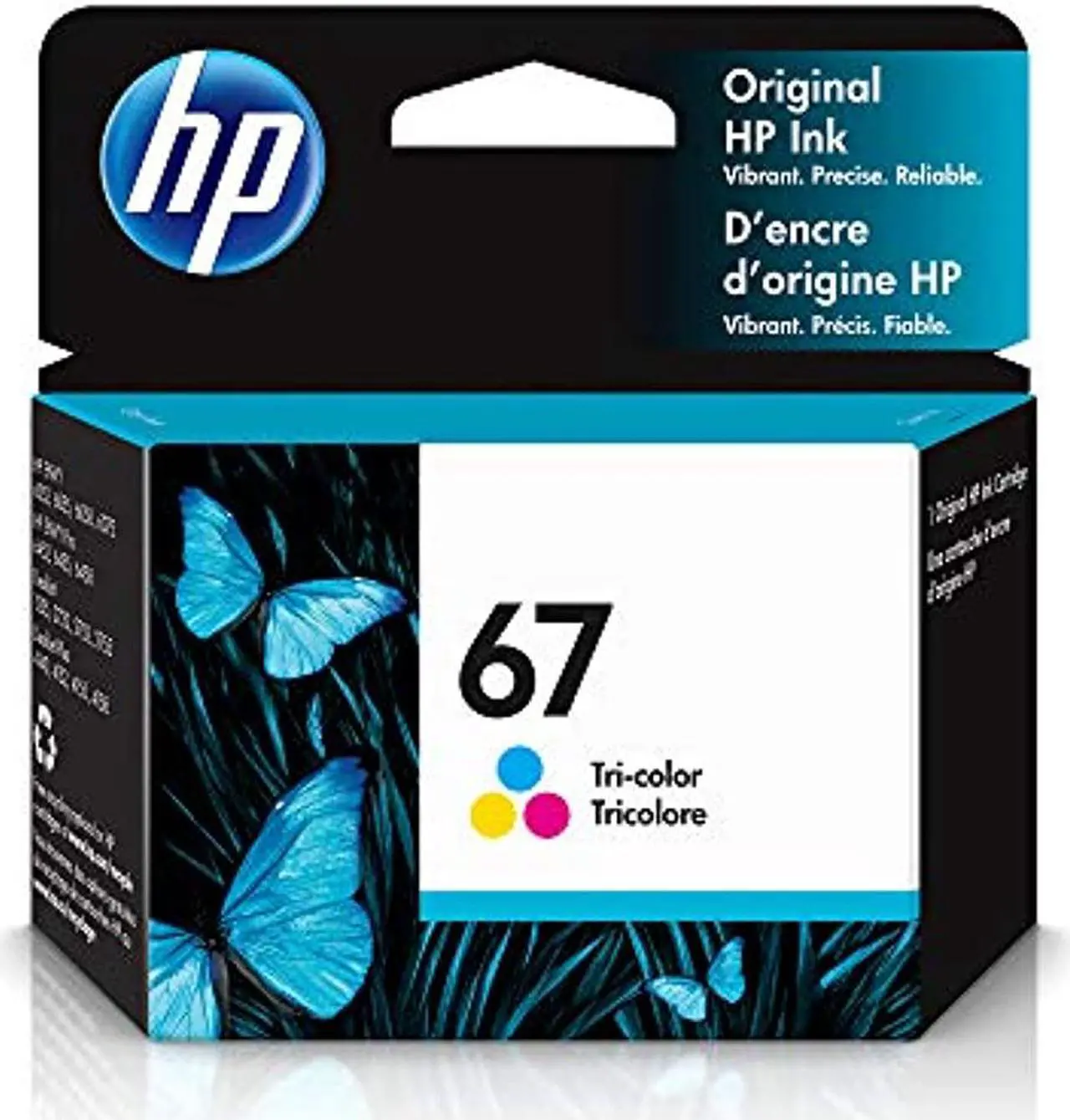 Alt view image 2 of 20 - HP 67 Ink Cartridge Tri-Color 3YM55AN