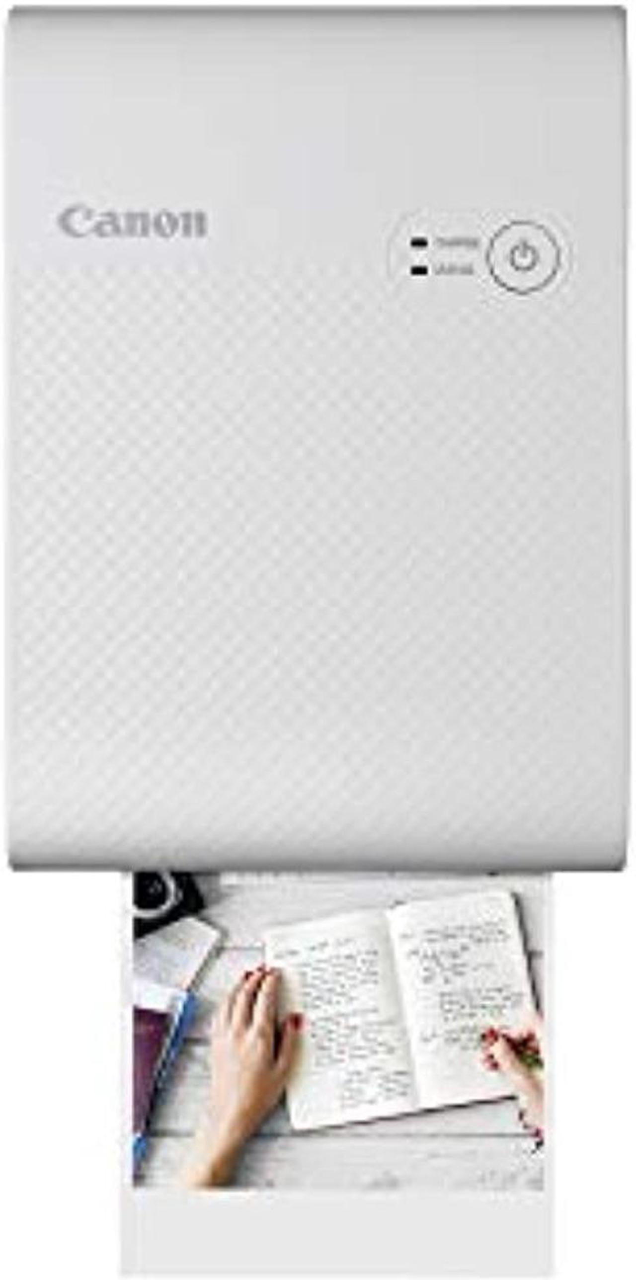 Canon SELPHY QX10 Compact Square Photo Printer, White